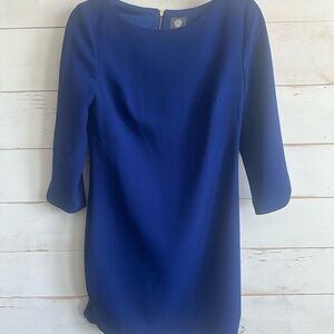 Vince Camuto Royal Blue Long Sleeve Dress